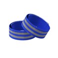 thumbnail image 4 of Naiovety 2X bandas reflectantes brazo cinturón brazalete correa elástica ajustable al aire libre para ciclismo azul oscuro / 5 cm Type2 NO2, 4 of 6