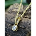 thumbnail image 5 of 1/3 CT TW Lab Grown Diamond Pendant Necklace For Women-Sparkling GH Color VS-SI Clarity 14K Yellow Gold Necklace With Chain, 5 of 6
