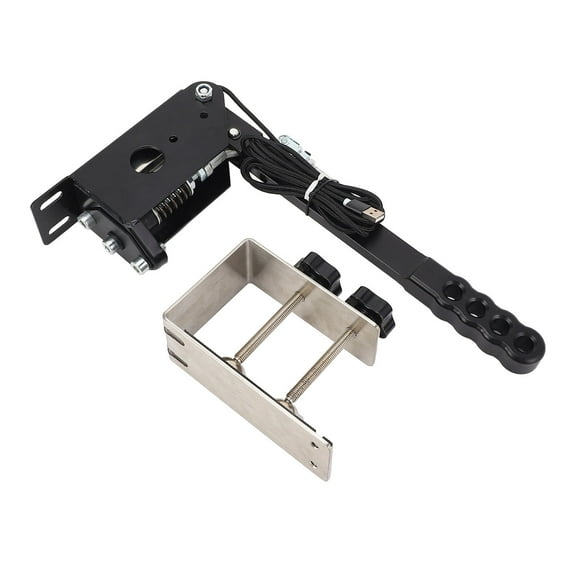 PC Racing Game USB Handbrake, Independent Replaceable 64 Bit USB Handbrake Aluminum Sturdy for G27 for G25 for SIM Racing Games
