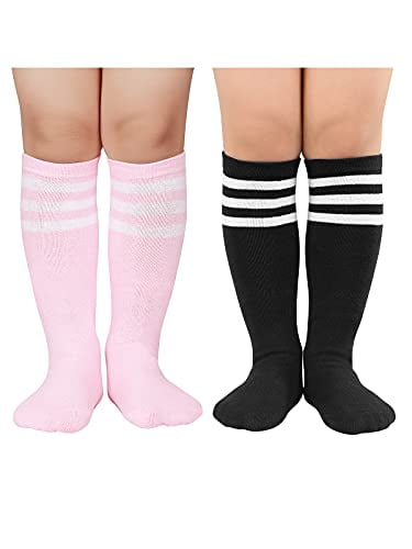 Century Star Kids Knee High Sock Cotton Dress Socks Athletic Soccer Calf Socks Uniform Leg Warmer for Boys Girls