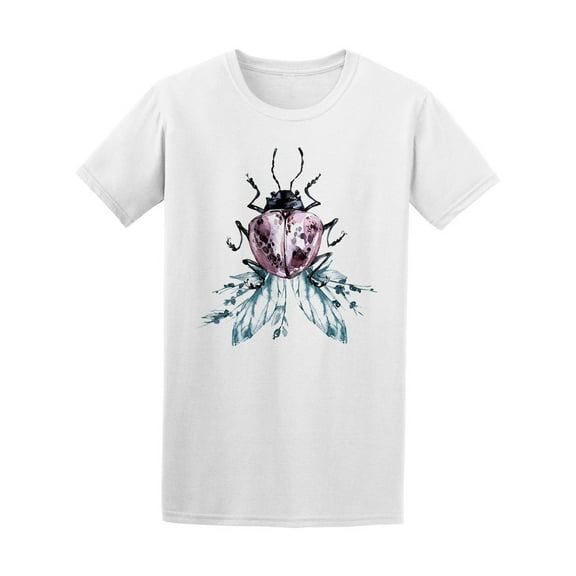 Watercolor Beetle Graphic Tee Men's -Image by Shutterstock