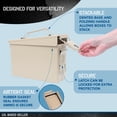 thumbnail image 4 of Tactical45 Metal Ammo Box - 30 Cal Tan Ammo Storage Container with Flip Top, 4 of 7