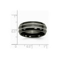 thumbnail image 6 of Titanium Black Titanium Brushed and Polished 8mm Band Size: 12; for Adults and Teens; for Women and Men, 6 of 6