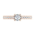 thumbnail image 3 of 1 Carat Diamond Engagement Ring in 14K Rose Gold (Ring Size 9.25), 3 of 4