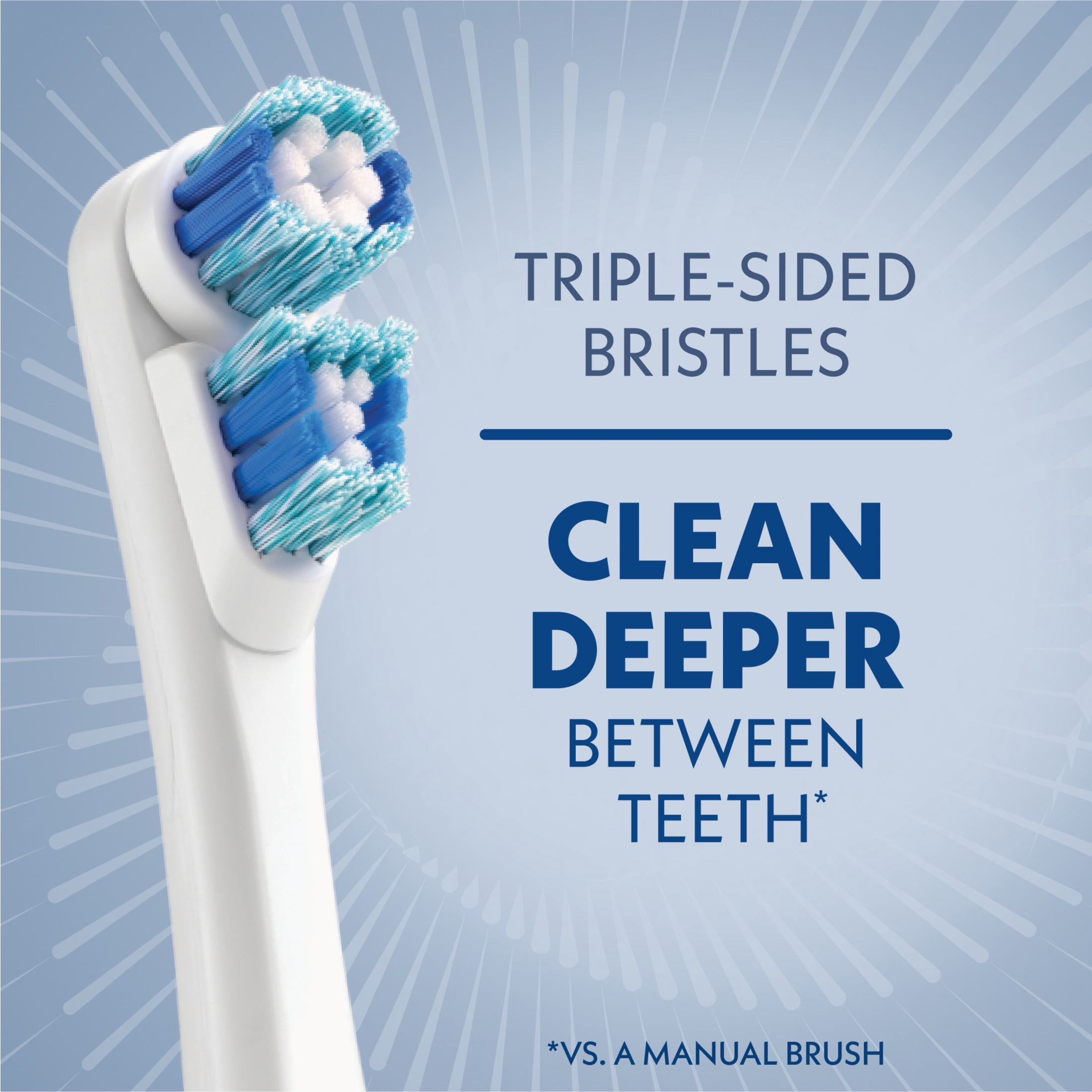 Spinbrush Smart Clean Replacement Heads for Adults, Battery Powered Electric Toothbrush Refills, Soft Bristles, 2 Count