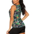 thumbnail image 3 of Haiem Dinosaur Plays Soccer Workout Tank Tops for Women, Athletic Sports Slim-Fit Tank Tops, Compression Sleeveless Dry Fit Shirts,Athletic Shirt-XX-Large, 3 of 9