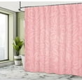 thumbnail image 5 of Ambesonne Peach Shower Curtain, Floral Abstract Art, 69"Wx84"L, Pale Pink, 5 of 5