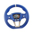 thumbnail image 3 of Volante de juguete con control de conducción simulado para el aprendizaje temprano con sonido y música. Azul, 3 of 9