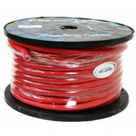 4 GAUGE 100FT Copper Power Cable Used for Vehicular Audio Amplifiers or Arc Welding
