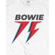 thumbnail image 3 of David Bowie - Camiseta 75th Logotipo de Algodón para Adultos Unisex (Blanco), 3 of 4