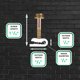 thumbnail image 2 of SatelliteSale - Clips Blancos de Tornillo de Tierra Individual para Gestión de Cables de Cable de Tierra de Antena Individual, 100 Unidades, 2 of 6