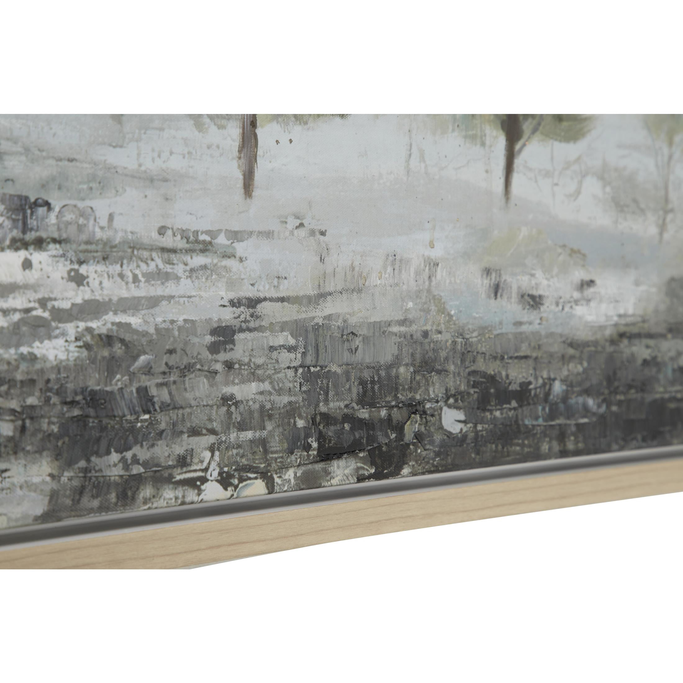 71" x 20" Tree Framed Wall Art with Tan Frame, by DecMode
