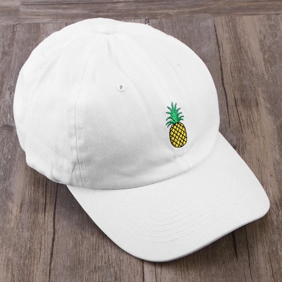 KALLORY Embroidered Baseball Cap Cotton White 1Pack for Outdoor Activities