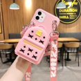 thumbnail image 1 of Funda De Bolsa De Lujo Para Xiaomi Poco X5 Pro M4 X4 F4 5G Cartera Para Teléfono Con Cordón De Silicona Tarjeta Monedero Forma Linda Cubierta De La Carcasa, 1 of 4