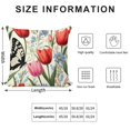 thumbnail image 2 of Pioneer Flower And Butterfly Pillow Covers,Pioneer Flower And Butterfly Throw Pillow Covers 18"×18" ,Living Room Sofa Couch Pillow Covers,Decorative Pillow Covers, 2 of 7
