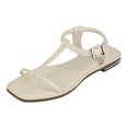 thumbnail image 1 of Sandalias de piso Exterior Piel vegana Color Late Para Mujer De RBBASICS, 1 of 4