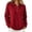 Red, variant on Women's Cropped Sweater Polo Collared Button up Long Sleeve Pullover Sweaters