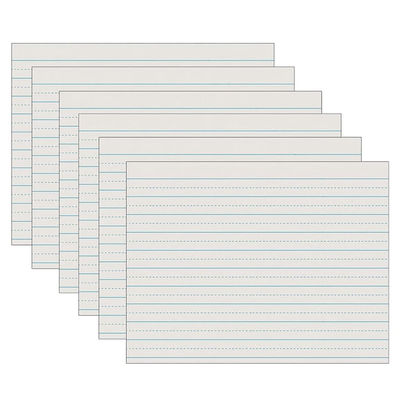 Pacon Newsprint Handwriting Paper Alternate Dotted Grade 2 Ruled Long 500 Sheets/Pack 5/Packs