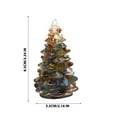thumbnail image 3 of Christmas Tree Miniature Holiday Figurine, Christmas Tree Tabletop Decorations, Resin Christmas Tree, Home Mini Decoration, Christmas Tabletop Ornaments for Home Office Christmas Decorations, 3 of 6