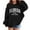 1#Black, variant on Kiijoy Toddler Girls Active Hoodie Florida Print Long Sleeve Hooded Sweatshirt Pullover Top