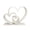 White, variant on AOOOWER Love Statues Three Heart Sculptures 3D Printed Heart Figurines Desktop Decors