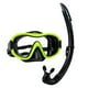 thumbnail image 1 of Juego de snorkel, gafas de buceo, máscara de snorkel profesional de respiración profesional para adultos, máscara de buceo para buceo deportivo amarillo, 1 of 8