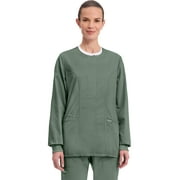 Cherokee Snap Front Scrub Jackets for Women, Workwear Revolution Soft Stretch WW310