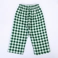 thumbnail image 6 of Toimothcn Baby Boys Pants Casual Plaid Printed Pants Stretch Waist Soft Loose Wide Leg Trousers Suitable For Dailywear, 6 of 9