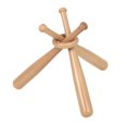 thumbnail image 3 of Wooden Mini Baseball Bat Stand and Circles Bracket kids Mini Baseball Stand Golf Baseball Holder, 3 of 8
