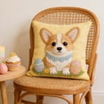 thumbnail image 6 of Easter Pillowcase Printed, Cute Rabbit Egg Chick Cushion Cover 18x18, Soft Breathable Fabric Pillow Case for Sofa Bed, Hidden Zipper Home Decor, Spring Festival Gift for Family, 6 of 7
