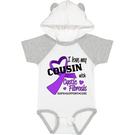 

Inktastic I Love My Cousin with Cystic Fibrosis Hope Support Cure Gift Baby Boy or Baby Girl Bodysuit