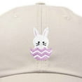 thumbnail image 2 of DALIX Cute Easter Bunny Kids Hat Embroidered Girls Baseball Cap in Beige, 2 of 6