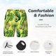 thumbnail image 3 of Balery Kiwi and Avocado Bañador para hombre, shorts de playa de secado rápido con entrepierna y forro de compresión-X-Large, 3 of 6