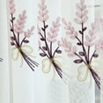 thumbnail image 5 of Sheer Curtain Tulle Window Treatment Voile Drape Valance 1 Panel Fabric Polyester Curtains,Pink,Mixed Materials, 5 of 7