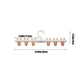 thumbnail image 3 of BAOPAI Multi-Functional Folding Wall Mounted Clothes Rack for Balcony Bathroom, No Drill Installation with Stickers, for Socks Underwear Drying, 3 of 6