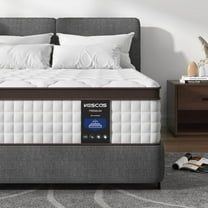 Kescas Twin Size Mattress, 10 Inch Memory Foam Hybrid Twin Bed mattresses in a Box, Medium Firm, Heavier Coils Edge Support, Motion Isolation