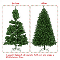 thumbnail image 2 of Yaheetech 6ft Pre-lit Spruce Artificial Christmas Tree, Green, 2 of 6