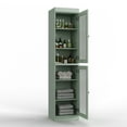 thumbnail image 4 of 100% Solid Wood 16.5" Bathroom Cabinet with Frosted Glass Doors and Adjustable Shelves, 4 of 5