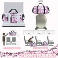 thumbnail image 4 of Kids Luggage Sets Hard Shell Pink Suitcases with Wheels for Girls Women with Duffle Bag for Travel 3 Piece Rolling Suitcase with Neck Pillow Airplane, 4 of 6
