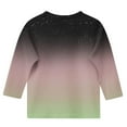 thumbnail image 5 of 3/4 Sleeve Tops for Girls Boys Size 3-12 Crewneck T-Shirts 2025 Toddlers Kids Trendy Gradient Printed Pullover Basic Going-Out Blouses Top, 5 of 5