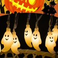 thumbnail image 3 of 2 Meters 10LED Light Spooky LED Lights Horror Themes Adjustable Light Bat Ghost Pumpkin Shapes Halloween Decor, 3 of 6