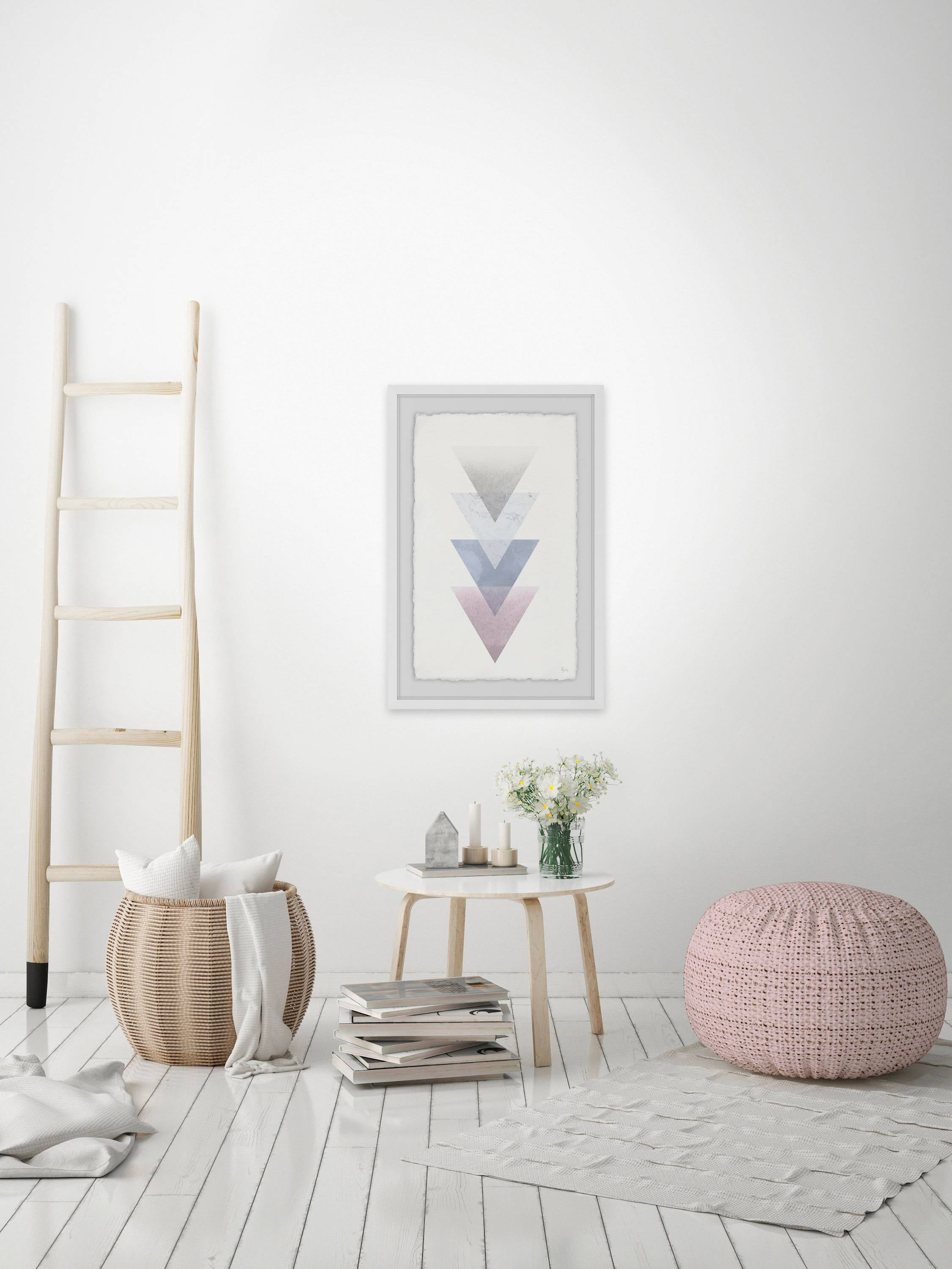 Shady Hues of Color Framed Painting Print