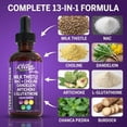 thumbnail image 4 of Clean Nutraceuticals Milk Thistle NAC Liver Cleanse Detox & Repair Supplement Liver Support Liquid Drops with Dandelion Extract, Artichoke, Chanca Piedra, Choline, L-Glutathione, Burdock, Schisandra, 4 of 8