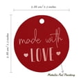 thumbnail image 6 of Inkdotpot Real Rose Gold Foil Made With Love Text Tags Favor Hang Paper Tags 50 Pieces, 6 of 6