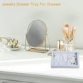 thumbnail image 6 of Velvet Jewelry Tray Empty Stackable Tray Box for Rings Earrings Necklace Bracelet Pendants Gray, 6 of 8
