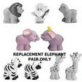 thumbnail image 5 of fisher price little people animals, noah's ark, zoo animals, male & female, elephant family pair, yellow birds, 5 of 8