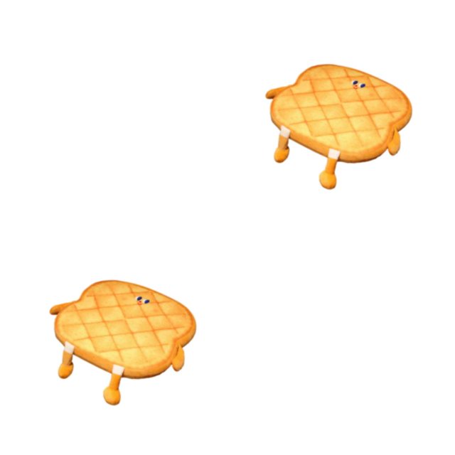 Toystoory Cojín de asiento con forma de tostada de felpa, reemplazo de dibujos animados, sillón transpirable, silla de ordenador, tipo 7 2piezas