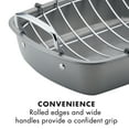 thumbnail image 4 of Circulon 17 x 13 Inch Nonstick Bakeware Roaster with U-Rack, 4 of 7