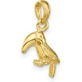 thumbnail image 4 of 10K Yellow Gold 3-D Textured/Polished Toucan Bird Charm - 18.8mm, 4 of 7