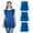 Royal Blue, variant on Toptie 3 Pack Unisex Cobbler Apron, Art Smock Working Uniform with 2 Deep Pockets, 28"L x 22"W-Black